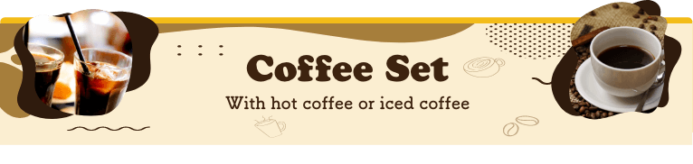 With hot coffee or iced coffee
